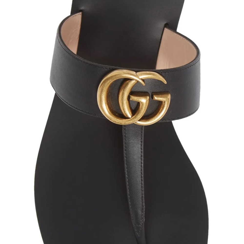 Gucci Double G leather thong sandal - Picture 4 of 10